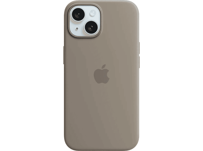 Coque en silicone avec MagSafe pour iPhone 15 Argile