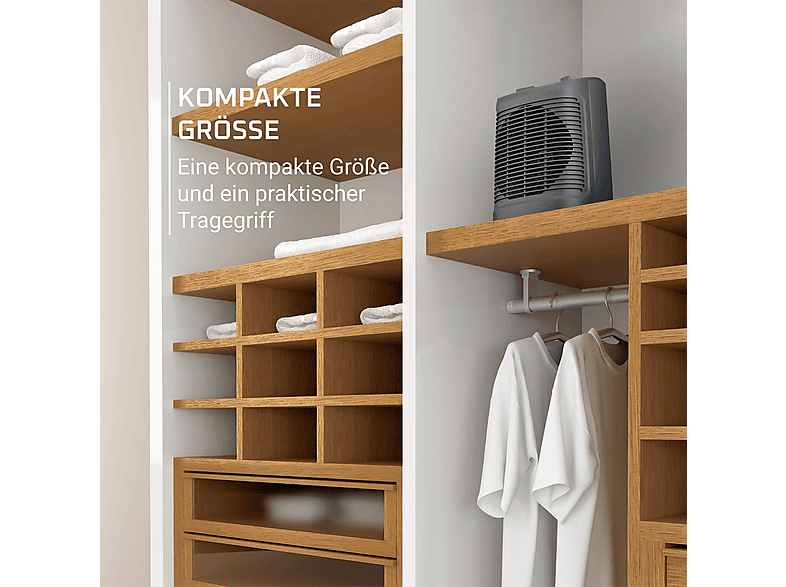 ROWENTA SO2321 Instant Comfort Compact Heizlüfter (2000 Watt, Raumgröße: 30 m²)