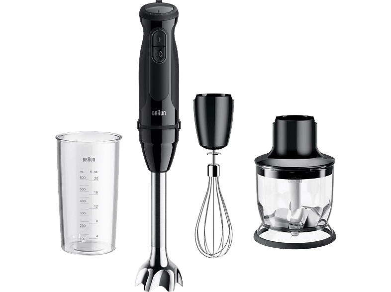 Braun – Batidora de mano Braun MultiQuick 5 MQ50202M con 3 accesorios y 21 velocidades.
