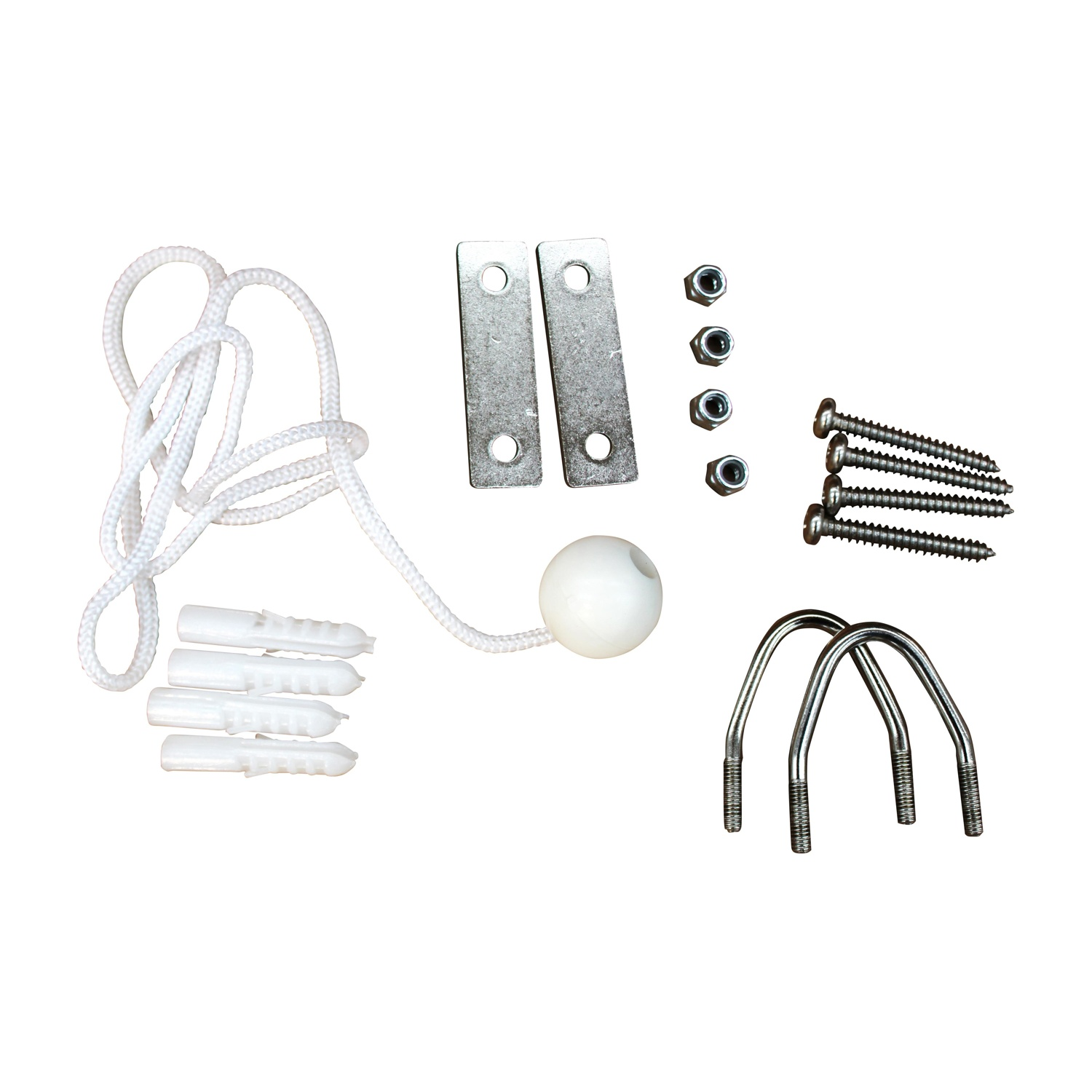 Componenti hardware: viti, bulloni, tasselli e staffe.