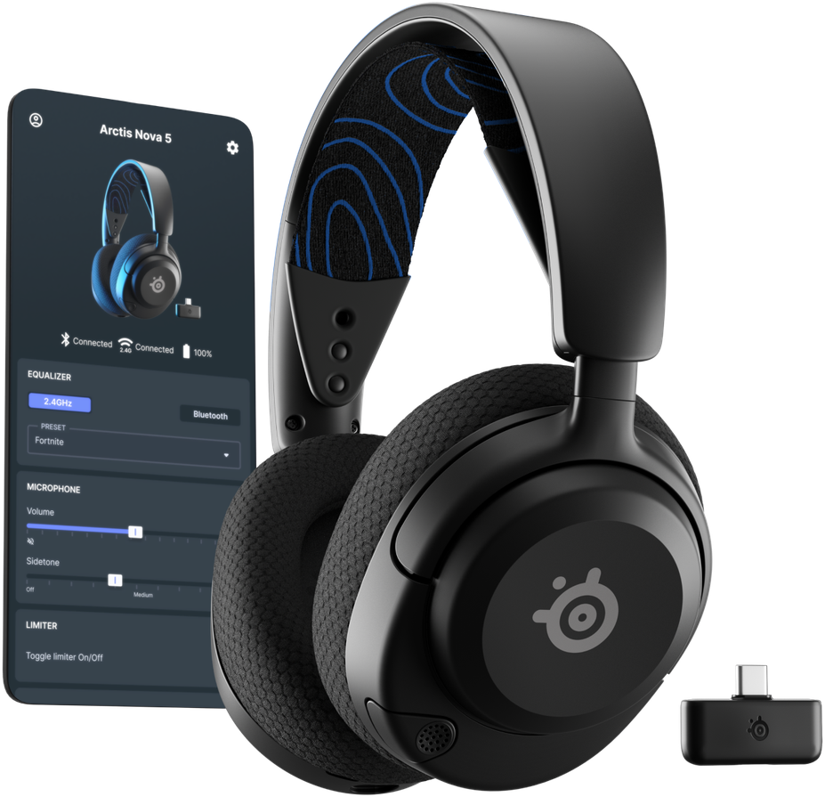 ヘッドホン 601464 ARCTIS NOVA 5P WIRELESS STEELSERIES Arctis Nova 5P Wireless, Over-ear Gaming-Headset