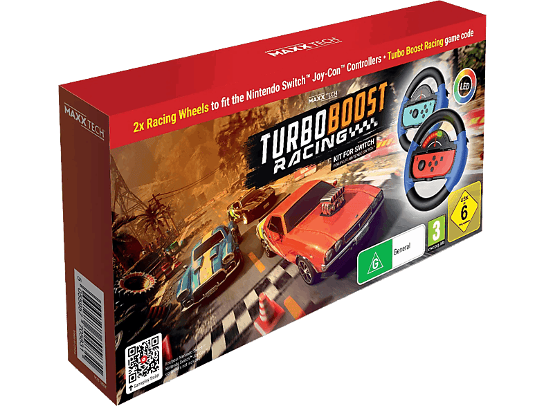 Nintendo Switch Turbo Boost Racing (Código en la caja) + 2 Volantes