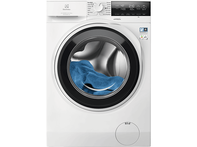 ELECTROLUX EW6F3414UT A Enerji Sınıfı 600 Serisi SensiCare 10 kg 1400 Devir UniversalDose Çamaşır Makinesi Beyaz