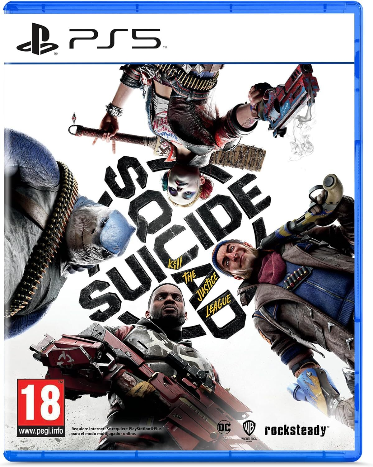 Caja de juego de PS5 con un grupo de personajes en la portada.