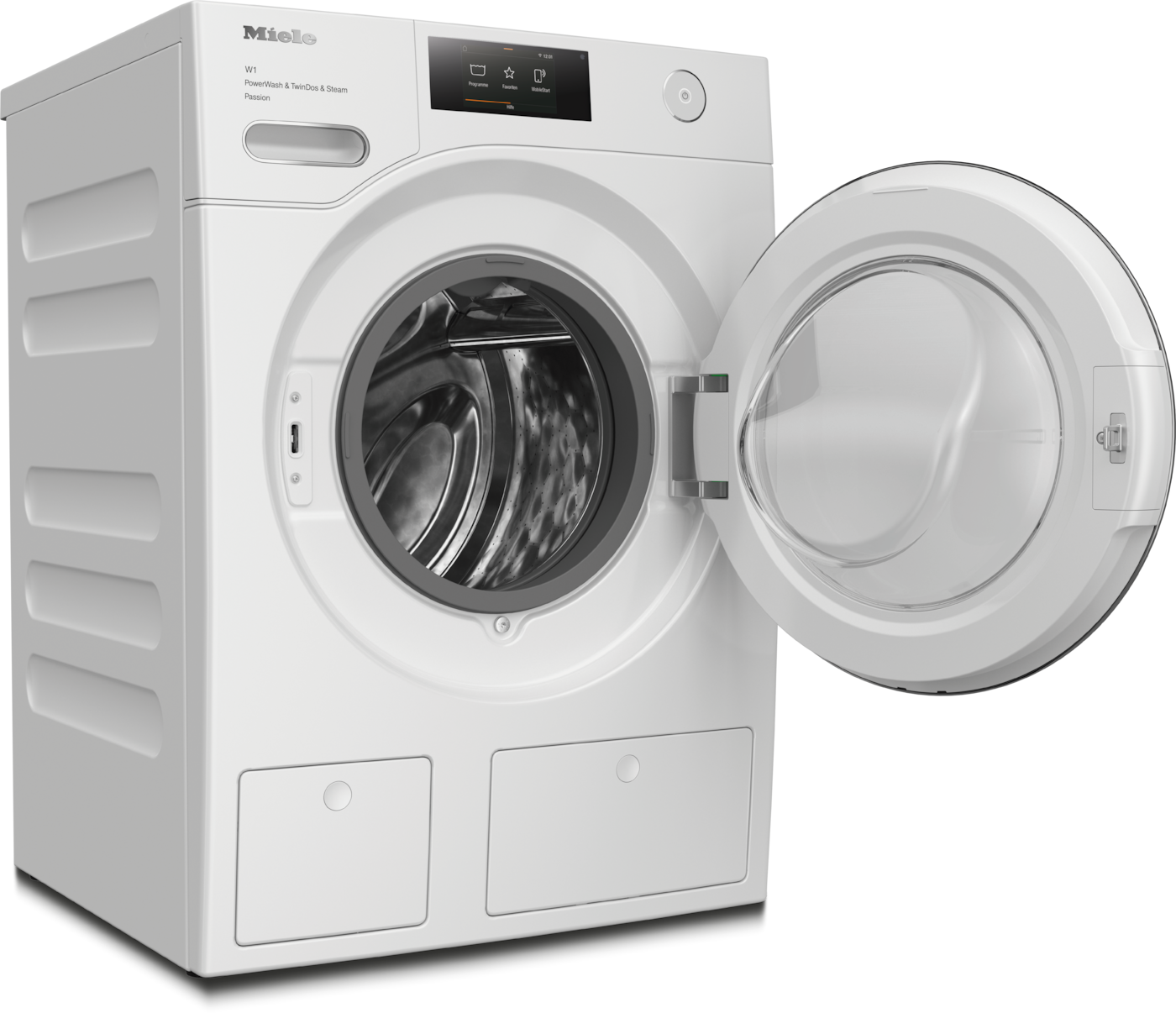 MIELE Waschmaschine WWV980 WPS Weiß W1 White Edition Waschmaschine Frontlader (9 kg, 1600 U/Min., A, Frontlader)