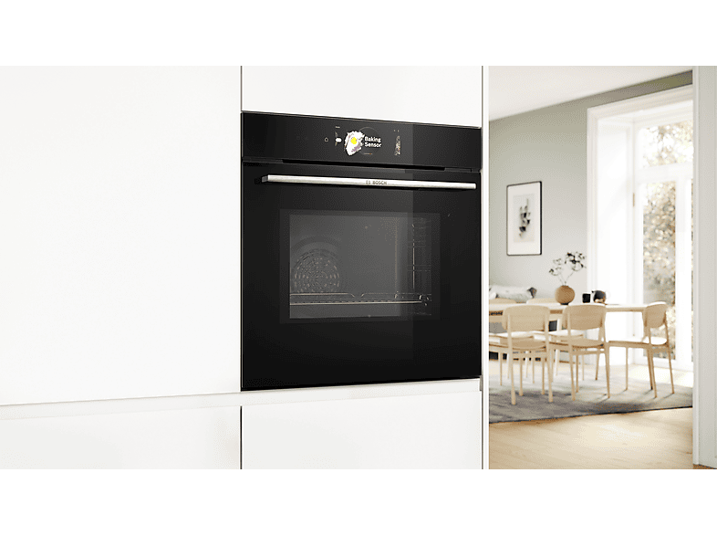 BOSCH HMG778NB1, Backofen mit Mikrowellenfunktion (Einbaugerät, 67 l, 594 mm breit), Serie 8