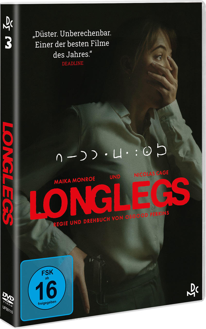 DVD-Hülle mit einer Frau, die sich den Mund bedeckt, und rotem Text.