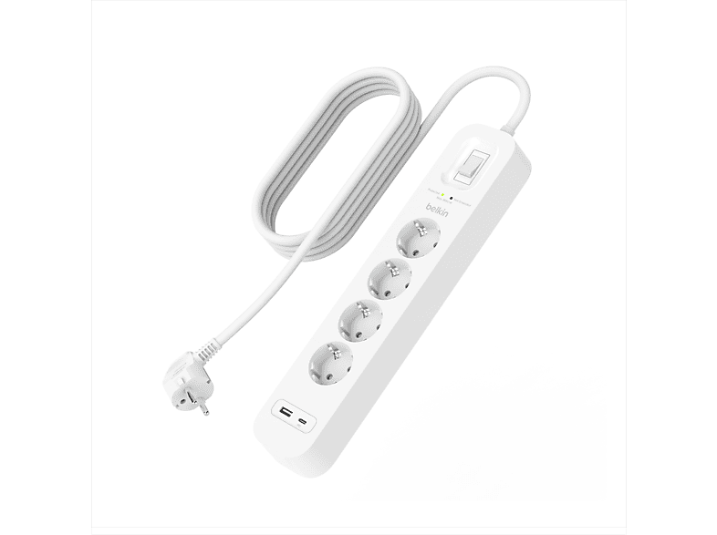 APC Stekkerdoos met overspanningsbeveiliging 5x stopcontact 2x USB