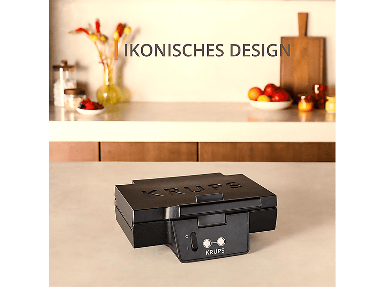 KRUPS FDK461 Iconic Sandwichmaker Schwarz