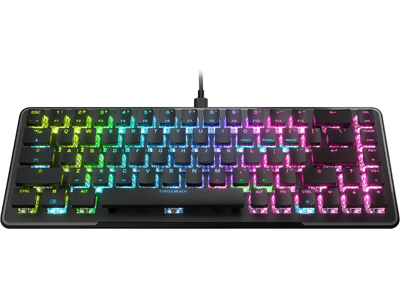 Turtle Beach Vulcan II Mini Gaming-Tastatur, Red-Switches, schwarz