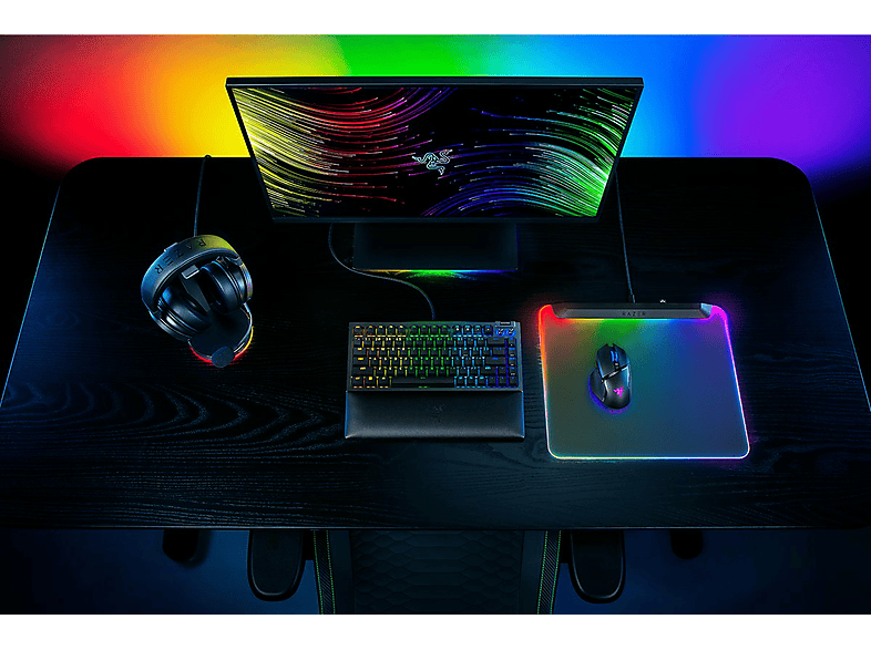 RAZER FIREfly V2 pro Gaming Mouse Pad, schwarz — Foto 2 von 2