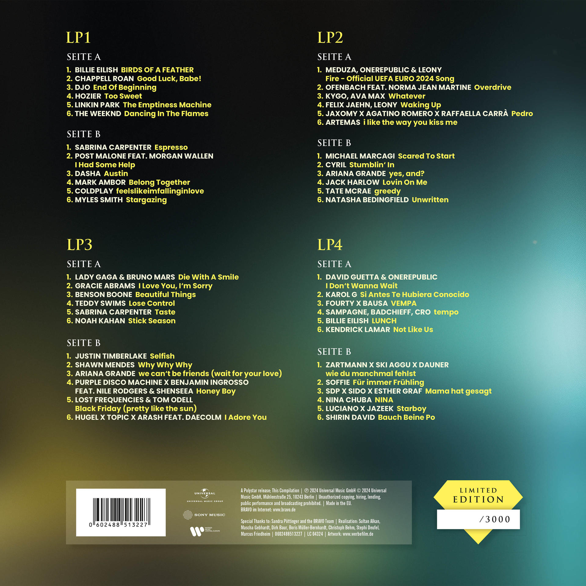 Various | BRAVO - The Hits 2024 (4LP) - (Vinyl) | MediaMarkt