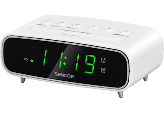 SENCOR SRC 2600 W Rádiós ébresztőóra, fehér