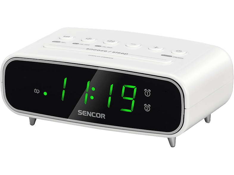 SENCOR SRC 2600 W Rádiós ébresztőóra, fehér