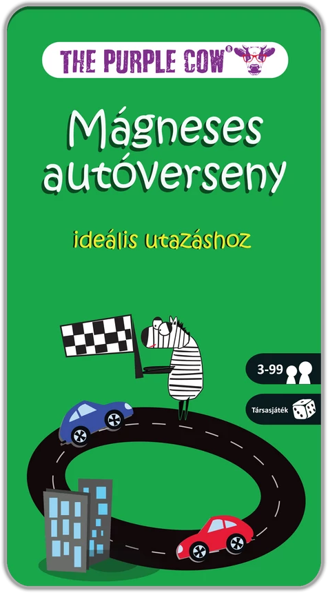 THE PURPLE COW Mágneses autóverseny társasjáték (742)