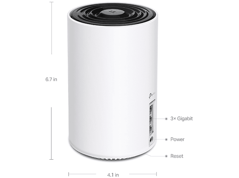 TP-LINK Deco XE75 Pro AXE5400 1szt. Biały – zdjęcie 3