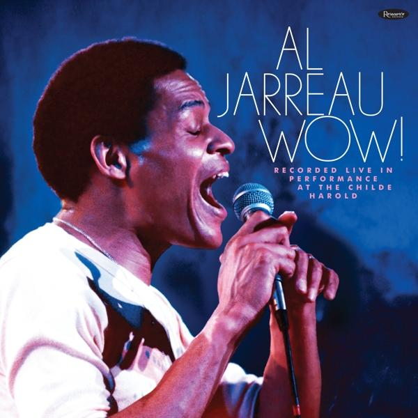 Al Jarreau Albumcover, ein Sänger mit offenem Mund, der in ein Mikrofon singt.