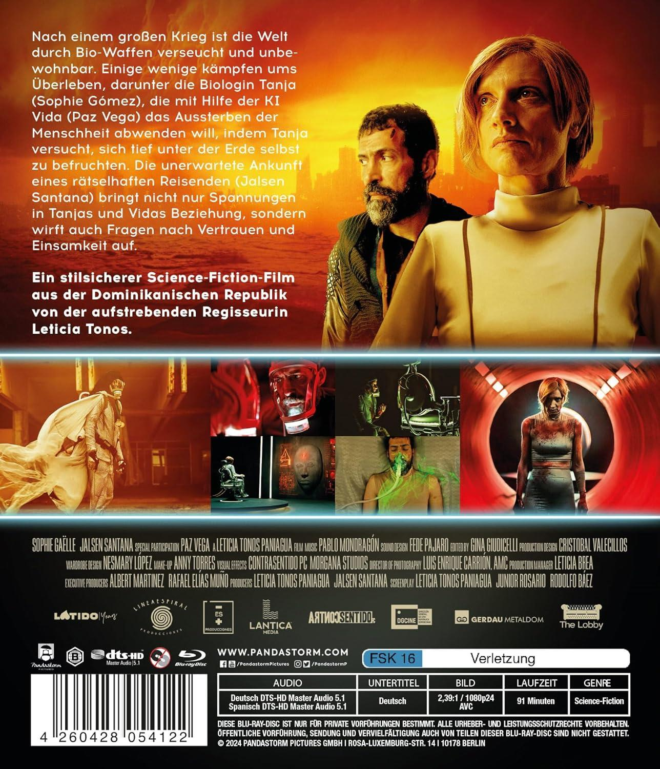 Filmplakat mit zwei Personen, Text auf Deutsch und verschiedenen Szenen.