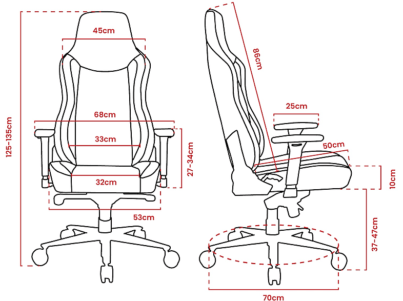Arozzi Vernazza Soft Fabric, 3D-Armlehnen, Bis 145kg, Dunkelgrau Gaming Sessel, Dunkelgrau — Foto 3 von 5