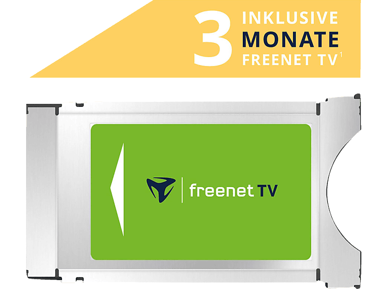 FREENET TV DVB-T2 HD/DVB-S CI+ Modul inkl. 3 Monate gratis* Metall, Kunststoff