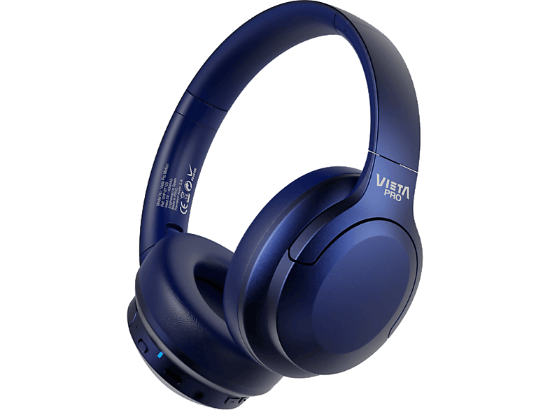 REACONDICIONADO Seminuevo Muy bueno Auriculares inalámbricos - Vieta Pro Motion, Circumaurales, Bluetooth, 50 h Autonomía, Azul