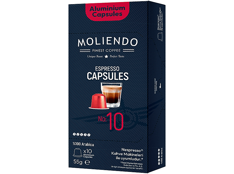 MOLIENDO Kapsül No:10 (10xNespresso Uyumlu Kapsül)