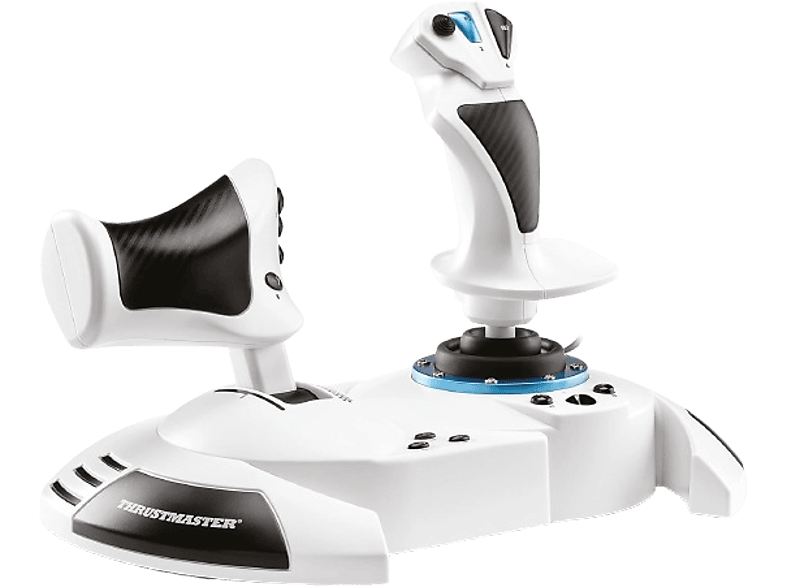 Simulador de vuelo - Thrustmaster T.Flight Hotas One Microsoft Flight Simulator Edition, Función timón doble, Para Xbox y PC, Blanco