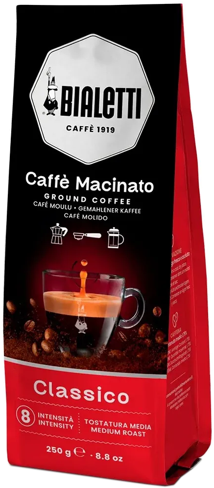 BIALETTI Caffe Macinato Classico általános őrölt kávé 250 g