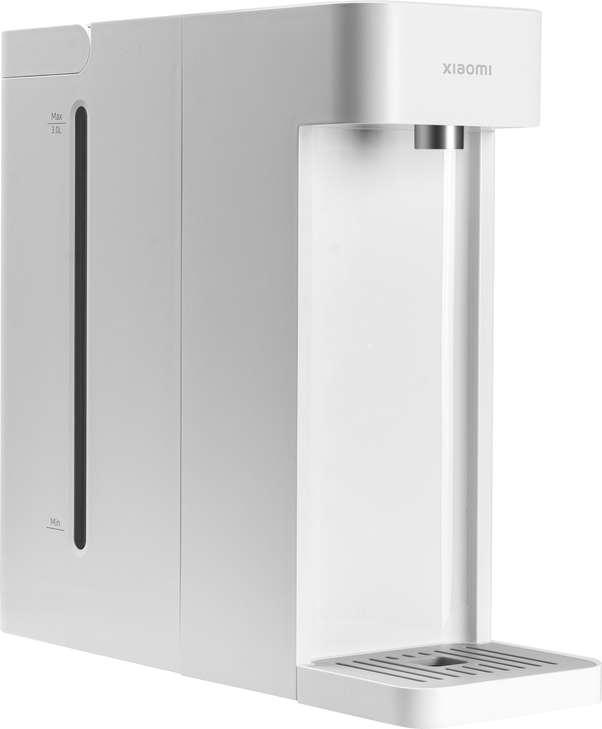 Fehér Xiaomi vízforraló minimalista dizájnnal.