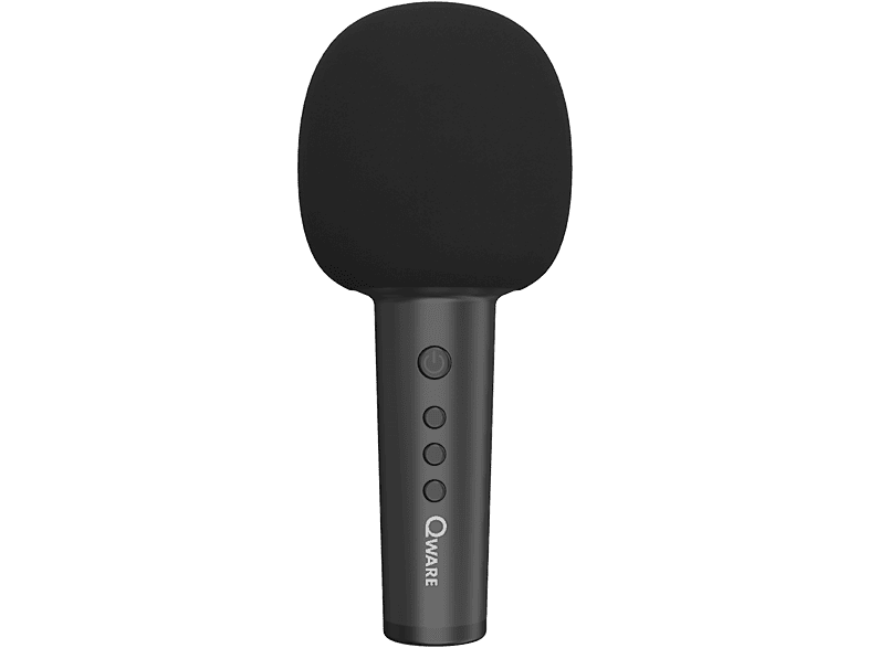 Qware Karaoke Microfoon Zwart