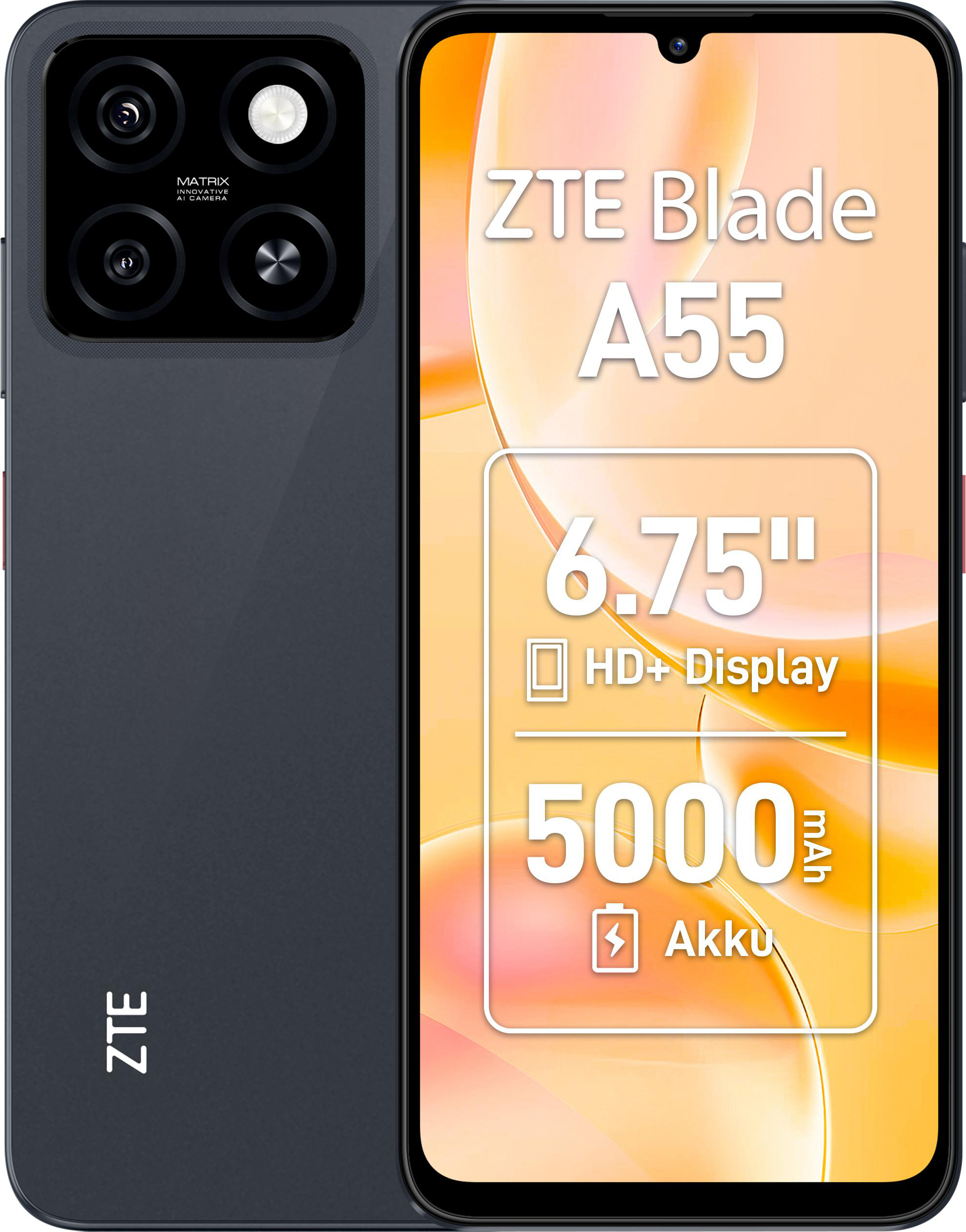 ZTE Blade A55 64 GB Starry Black bei MediaMarkt
