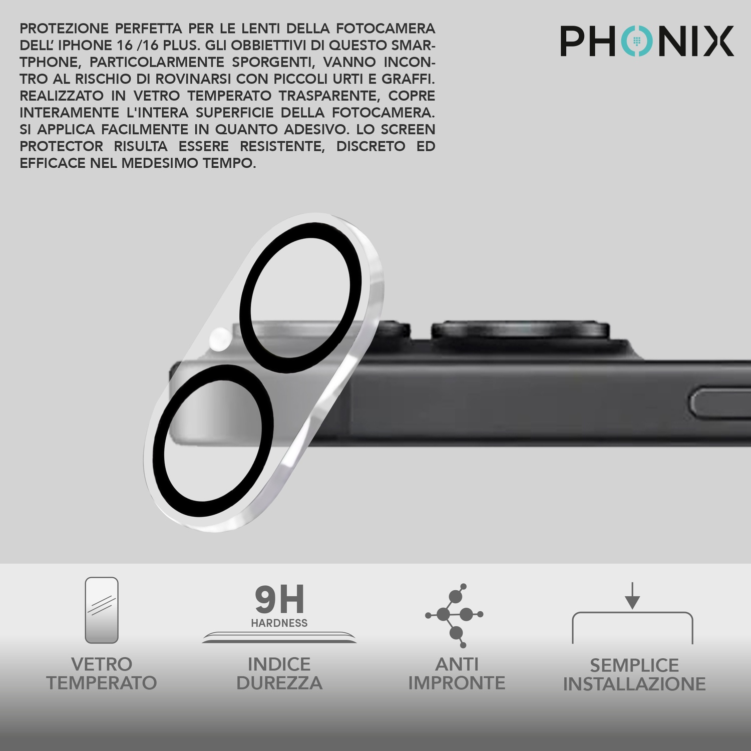 NEW'C 4 Pezzi, 2 X Pellicola Vetro Teperato Per IPhone 12 E 2 X V1