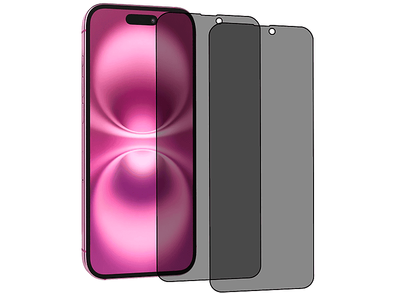 Vetro Temperato Privacy Phoenix iPhone16 privacy, 2 pz