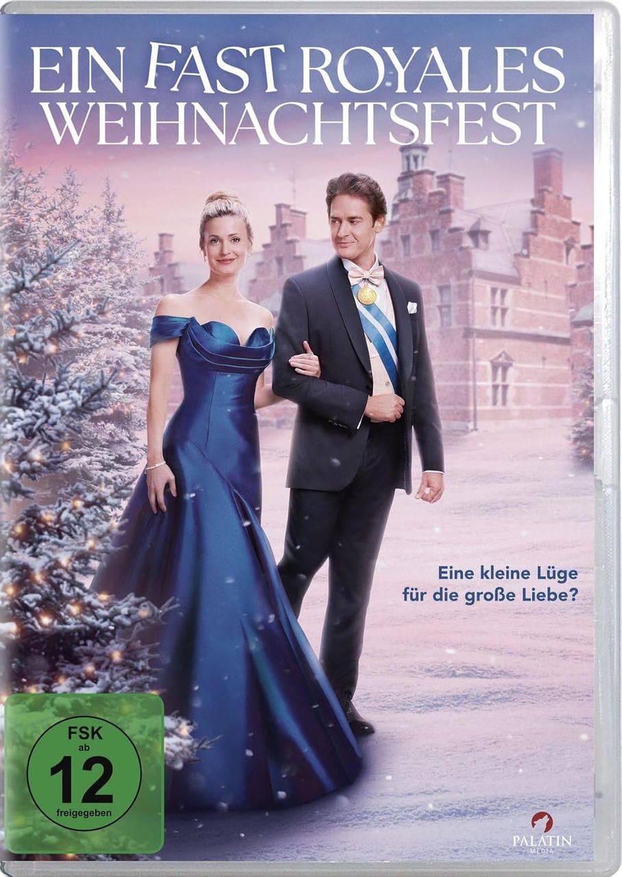Ein DVD-Cover mit einem Paar in formeller Kleidung vor einem Schloss, der Titel ist auf Deutsch.