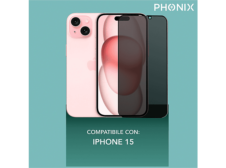 Pellicola Protettiva Privacy Per IPhone 15 Pro Max | Vetro Temperato 9H Anti-Spia | Compatibile Con Custodia | 2 Pezzi