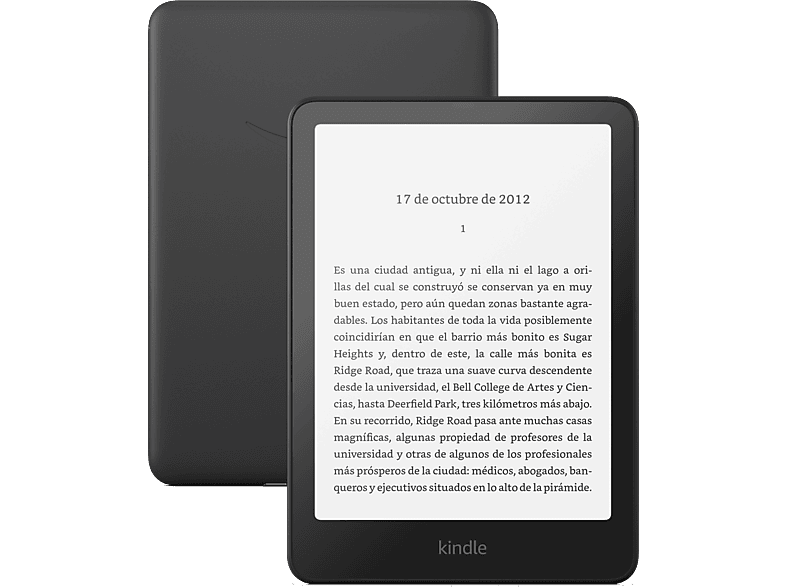 Amazon Kindle Paperwhite, 7, 16 GB, 300 ppi, Con publicidad, Sin reflejos, Autonomía de semanas, Negro