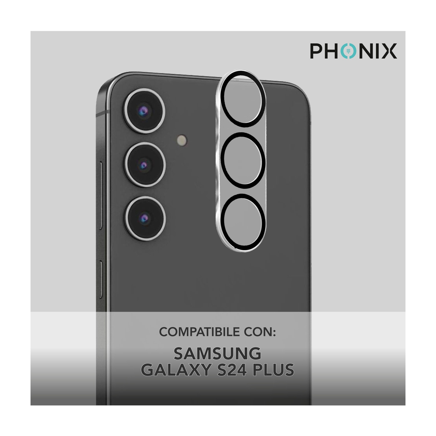 Protezione lente per Samsung Galaxy S24 Plus.