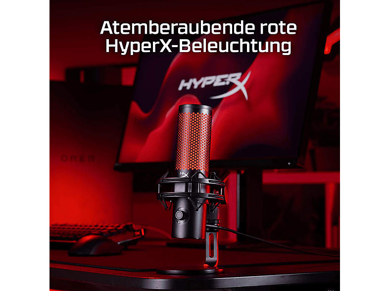 HyperX QuadCast 2 – USB-Mikrofon (schwarz) — Foto 4 von 5