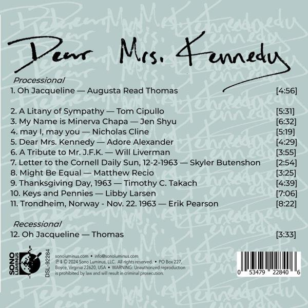 CD-Cover mit Songtiteln und Credits. Text ist weiß auf dunklem Hintergrund.