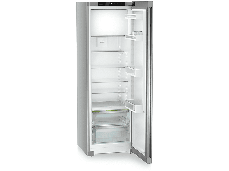 LIEBHERR RBsfd 5221 Plus Kühlschrank (351 l, D, 1855 mm hoch}, Tür: SteelFinish & Gehäuse: Silver)