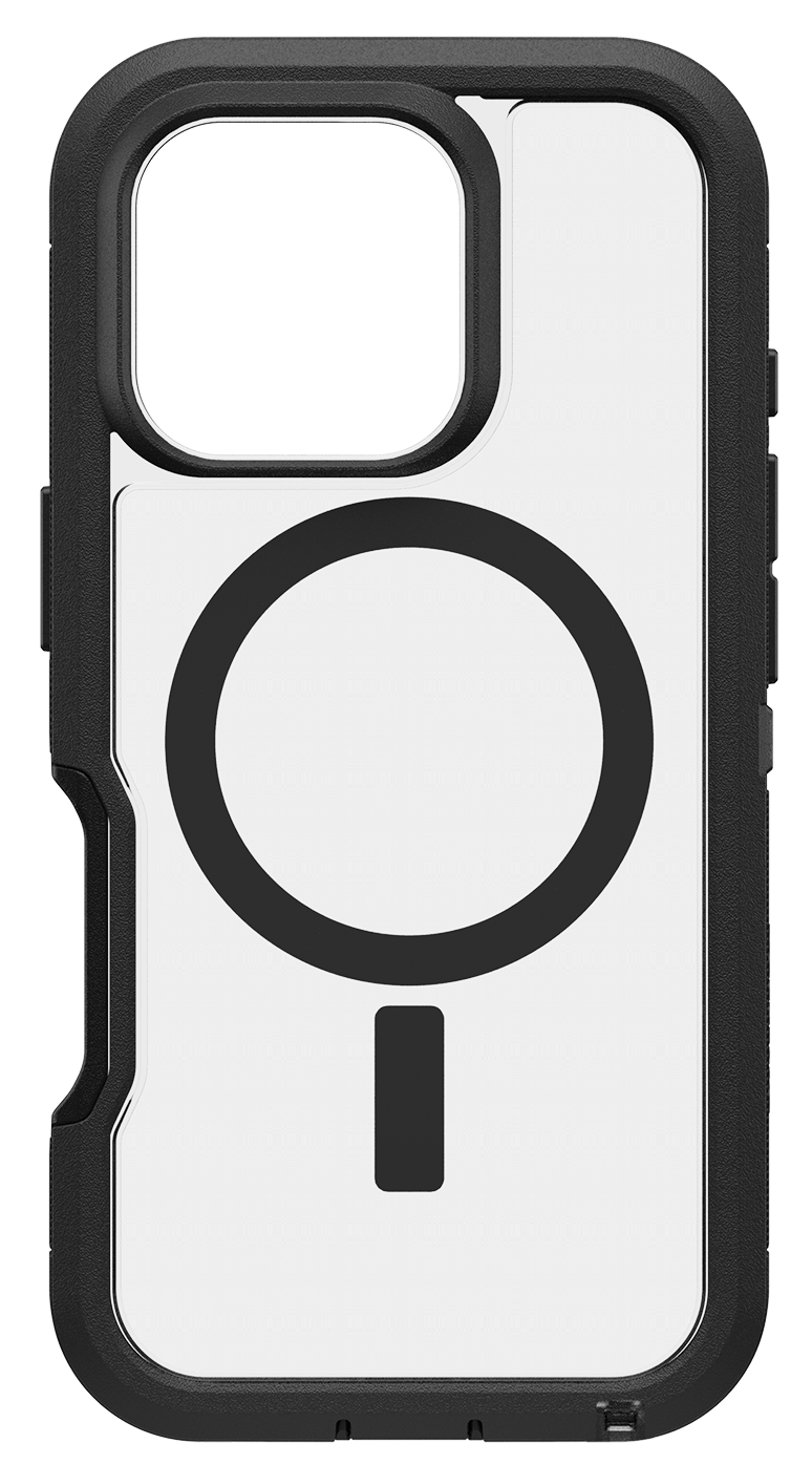 OTTERBOX Defender Series XT iPhone 16 Pro tok, MagSafe, átlátszó-fekete (77-96112)