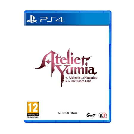 PS4 game case voor Atelier Ryza, titel in bordeauxrood op witte achtergrond, blauwe case.