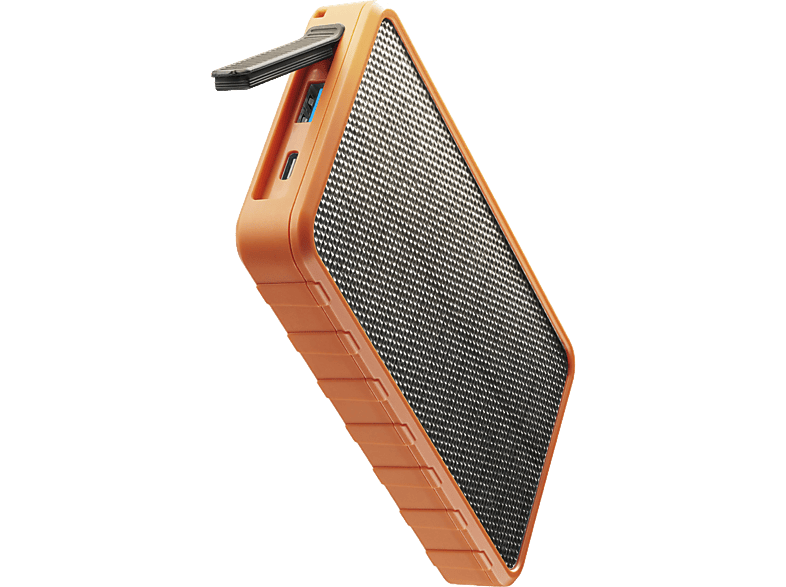 CELLULARLINE Solar Panelli Su,Toz ve Yüksek Sıcaklıklara Dirençli 20W +18W QC 10000 Mah Taşınabilir Şarj Cihazı Turuncu_0