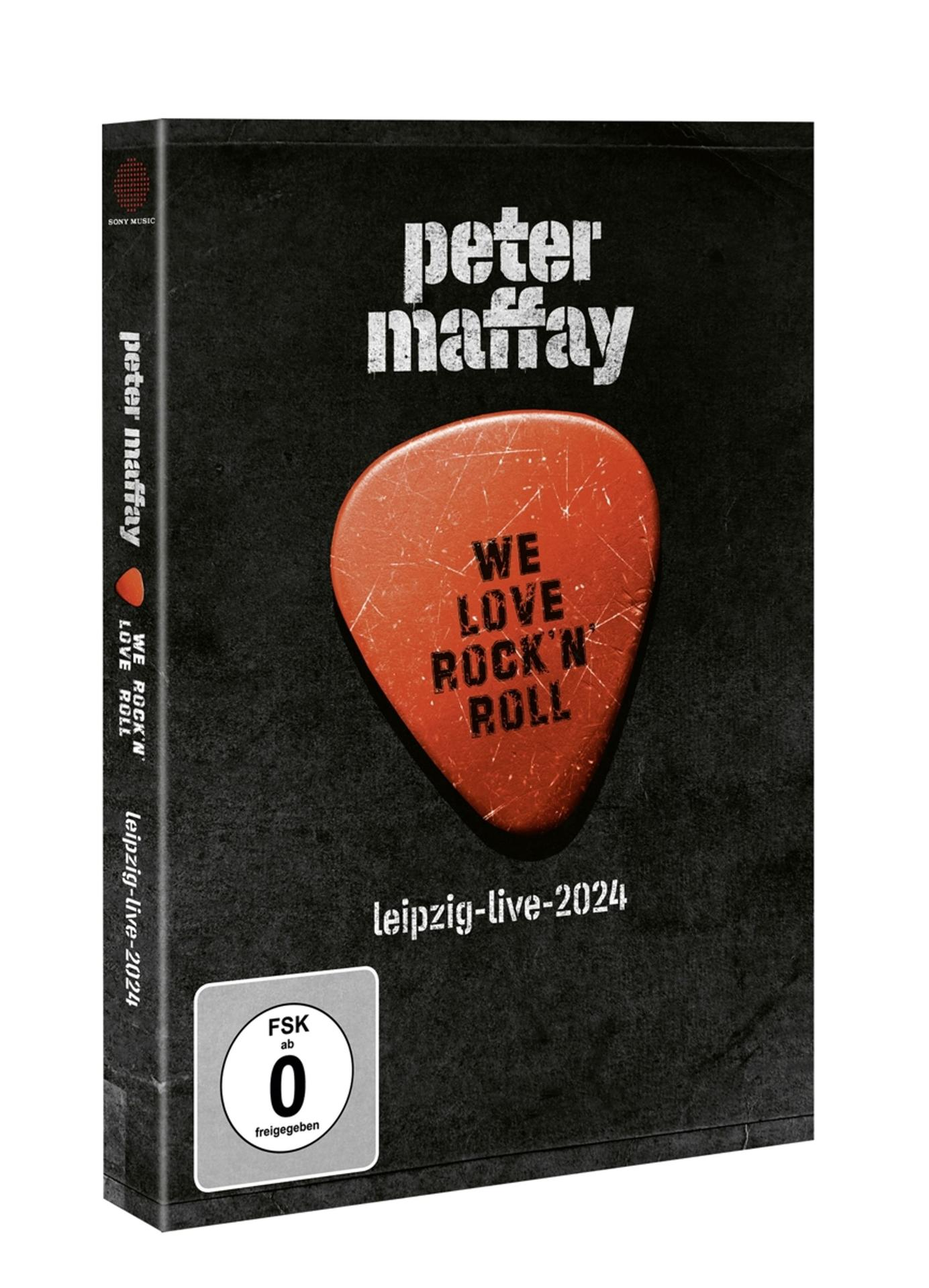 DVD-Hülle mit Peter Maffay-Text und einem roten Plektrum mit der Aufschrift "We love rock n roll".