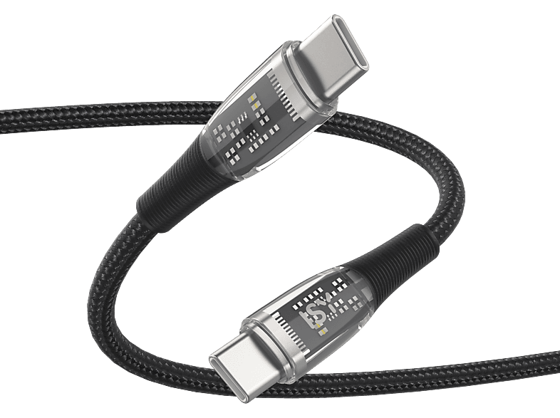 ISY IUC 7000-BK Schnellladekabel, Schwarz