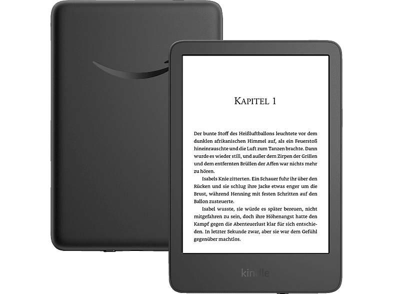 KINDLE - Der neue Kindle (2024), mit Werbung, 16 GB E-Book-Reader Schwarz