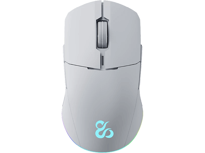 Ratón gaming - Newskill Chiron PRO, Inalámbrica, 1600 DPI, Ambidiestros, 56h Autonomía, Blanco