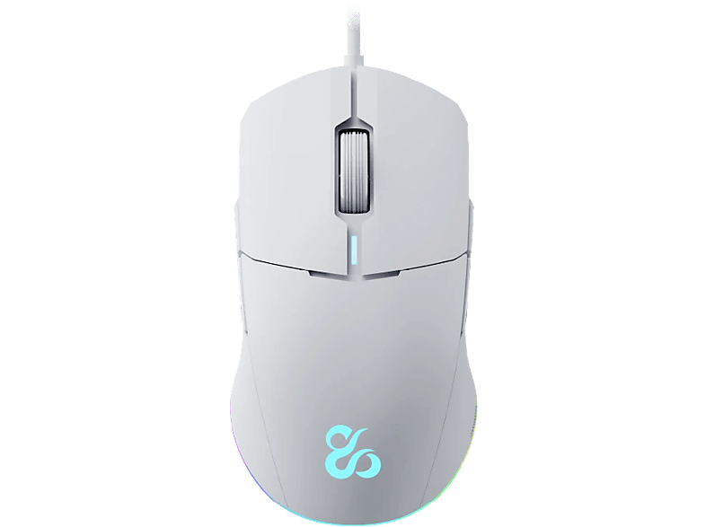 Ratón gaming - Newskill Chiron, Con cable, 8000 DPI, 8 botones programables, Ivory