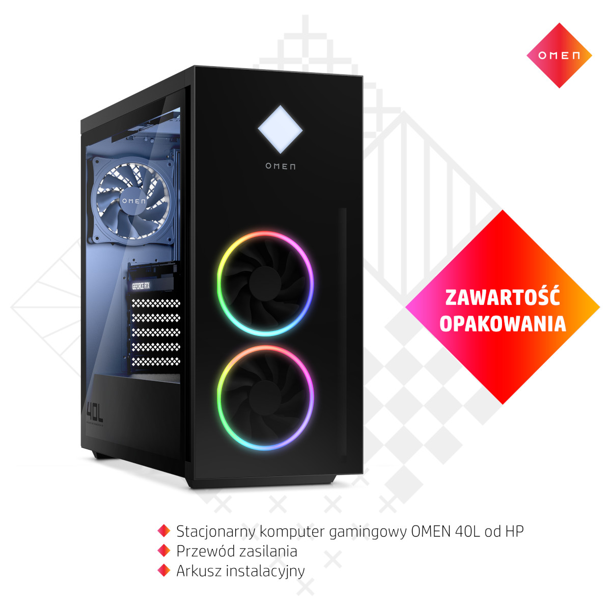 Komputer stacjonarny HP Omen 40L GT21-0931nw Ryzen 5800X/16GB
