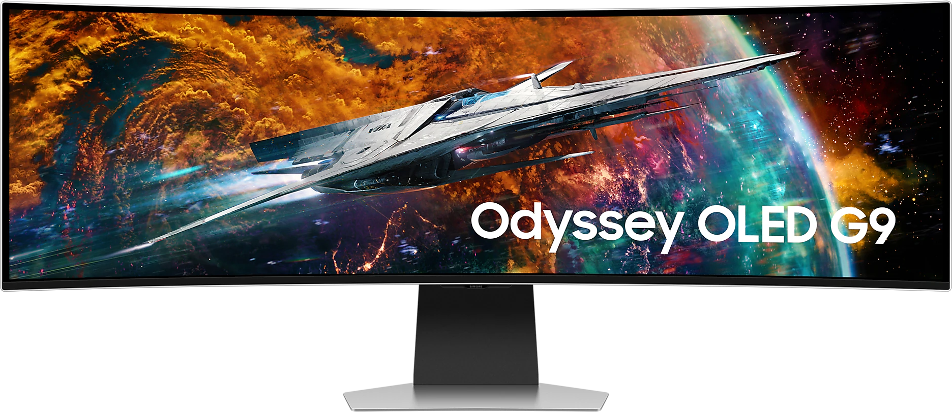 SAMSUNG Odyssey G9 S49CG950SUXDU 49'' Ívelt DQHD 240 Hz 32:9 G-Sync OLED Gamer Monitor